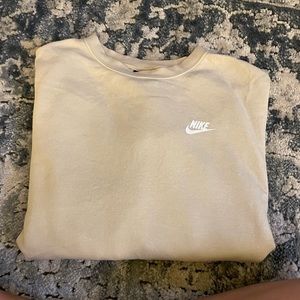 Cream Colored Nike Crewneck